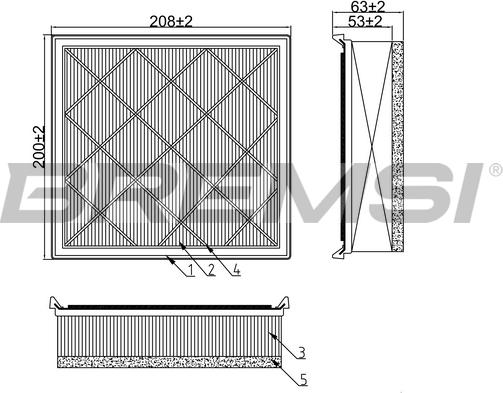 Bremsi FA0582 - Filtre à air cwaw.fr