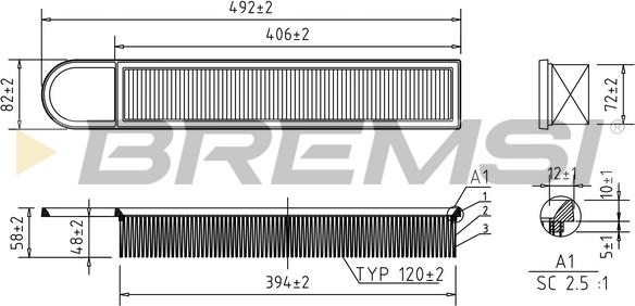 Bremsi FA0533 - Filtre à air cwaw.fr