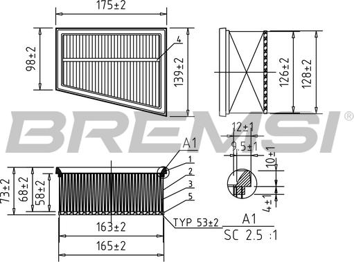 Bremsi FA0644 - Filtre à air cwaw.fr