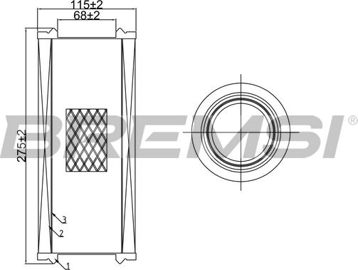 Bremsi FA0643 - Filtre à air cwaw.fr