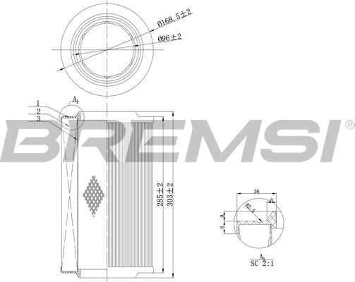 Bremsi FA0115 - Filtre à air cwaw.fr