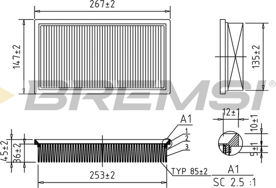 Bremsi FA0127 - Filtre à air cwaw.fr