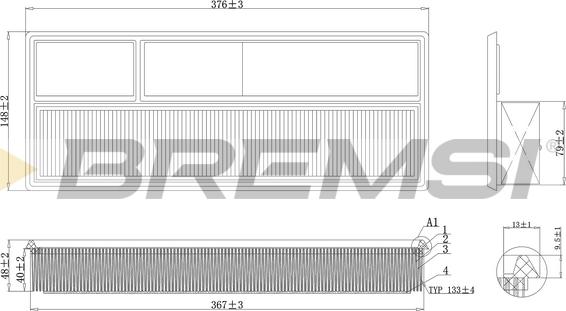 Bremsi FA0217 - Filtre à air cwaw.fr