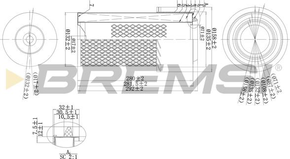 Bremsi FA1669 - Filtre à air cwaw.fr