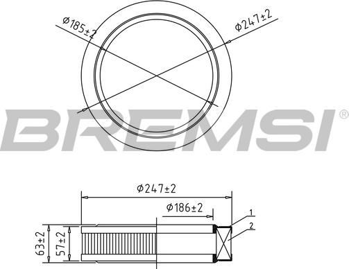 Bremsi FA1631 - Filtre à air cwaw.fr