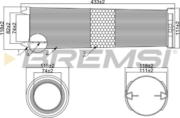 Bremsi FA1055 - Filtre à air cwaw.fr