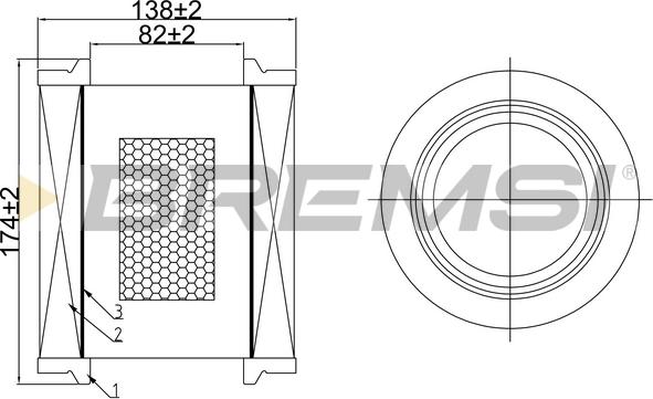 Bremsi FA1064 - Filtre à air cwaw.fr