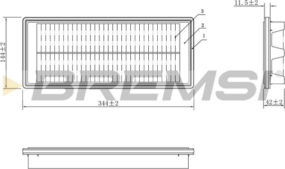 Bremsi FA1087 - Filtre à air cwaw.fr