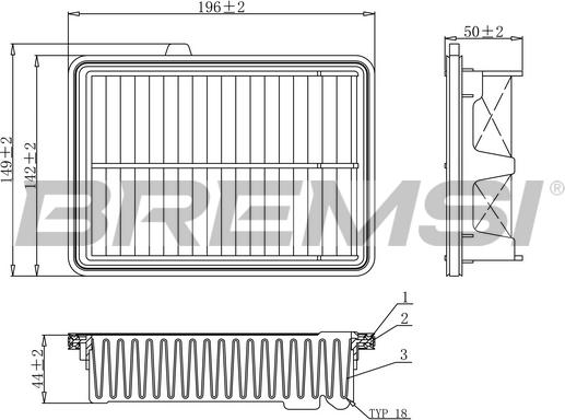 Bremsi FA1079 - Filtre à air cwaw.fr