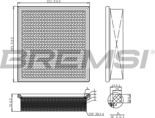 Bremsi FA1171 - Filtre à air cwaw.fr