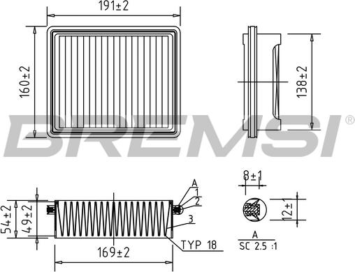 Bremsi FA1392 - Filtre à air cwaw.fr