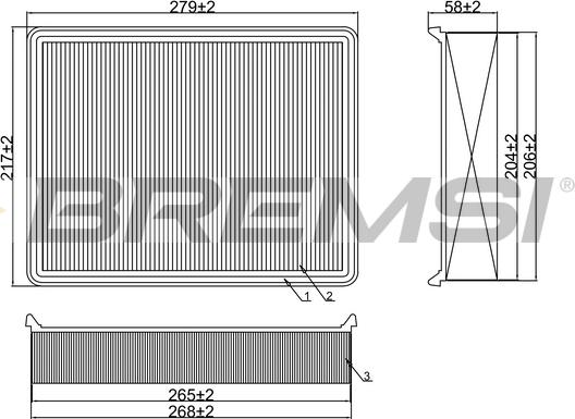 Bremsi FA1380 - Filtre à air cwaw.fr