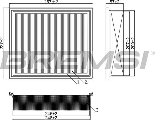 Bremsi FA1378 - Filtre à air cwaw.fr