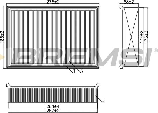 Bremsi FA1241 - Filtre à air cwaw.fr