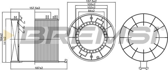 Bremsi FA1268 - Filtre à air cwaw.fr