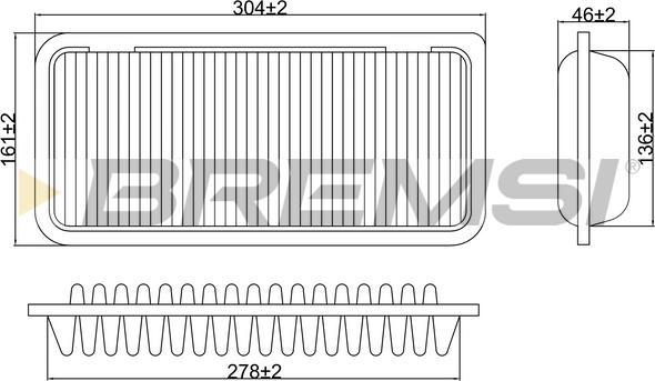 Bremsi FA1221 - Filtre à air cwaw.fr