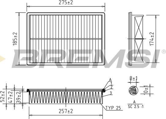 Bremsi FA1703 - Filtre à air cwaw.fr