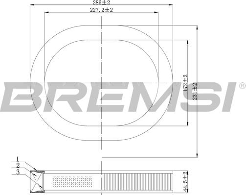 Bremsi FA2080 - Filtre à air cwaw.fr