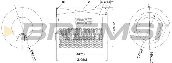 Bremsi FA2199 - Filtre à air cwaw.fr