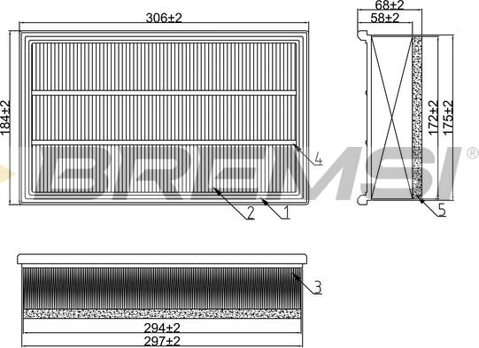 Bremsi FA2178 - Filtre à air cwaw.fr