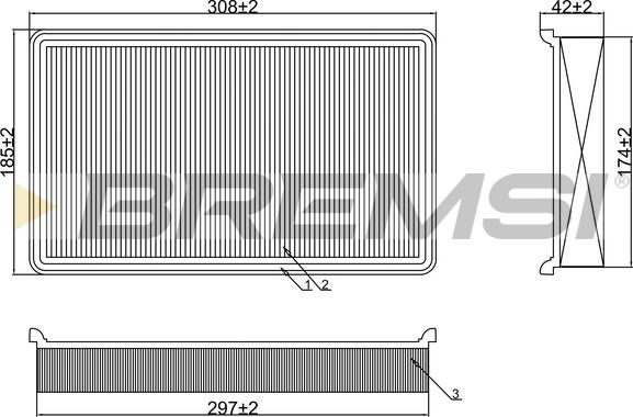 Bremsi FA2313 - Filtre à air cwaw.fr