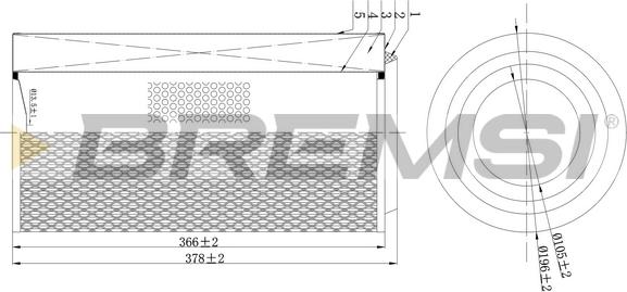 Bremsi FA2210 - Filtre à air cwaw.fr