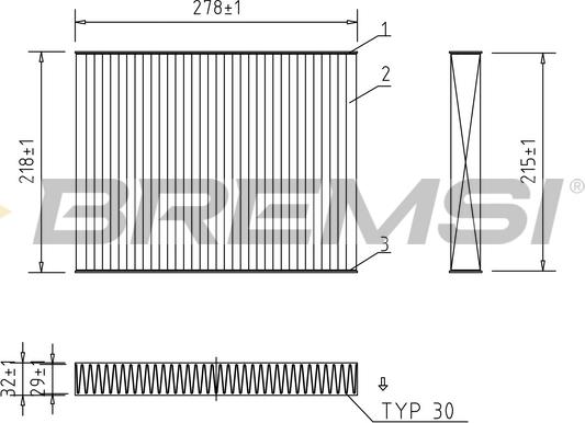 Bremsi FC0993C - Filtre, air de l'habitacle cwaw.fr