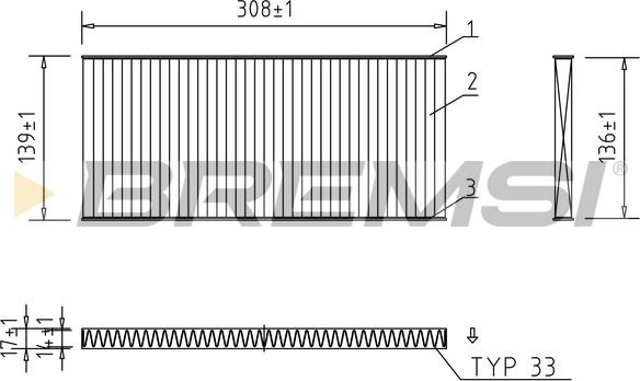 Bremsi FC0958C - Filtre, air de l'habitacle cwaw.fr