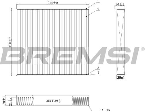 Bremsi FC0905C - Filtre, air de l'habitacle cwaw.fr