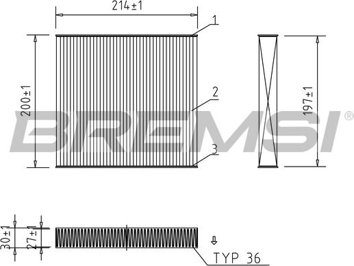 Bremsi FC0905 - Filtre, air de l'habitacle cwaw.fr