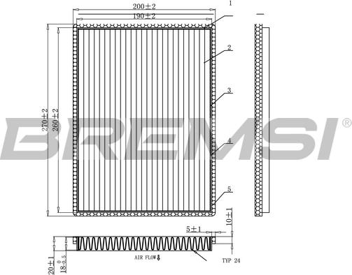 Bremsi FC0901C - Filtre, air de l'habitacle cwaw.fr