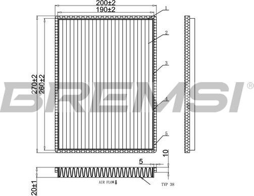 Bremsi FC0901 - Filtre, air de l'habitacle cwaw.fr