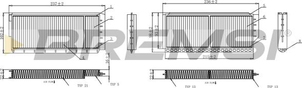 Bremsi FC0903 - Filtre, air de l'habitacle cwaw.fr