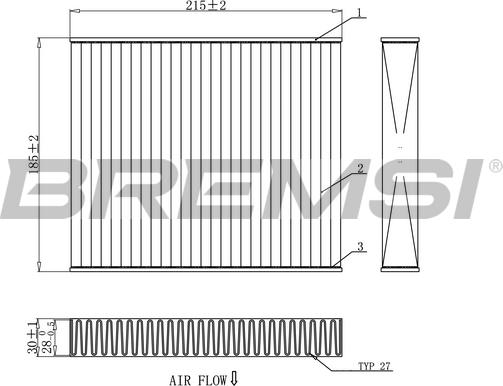 Bremsi FC0910C - Filtre, air de l'habitacle cwaw.fr