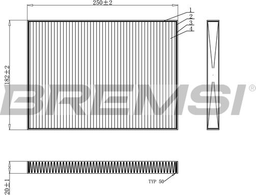 Bremsi FC0936 - Filtre, air de l'habitacle cwaw.fr