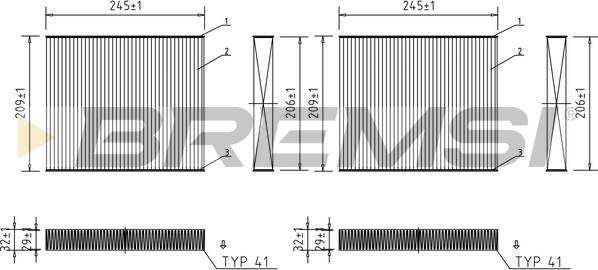 Bremsi FC0931 - Filtre, air de l'habitacle cwaw.fr