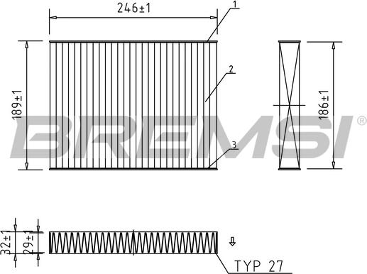 Bremsi FC0923A - Filtre, air de l'habitacle cwaw.fr