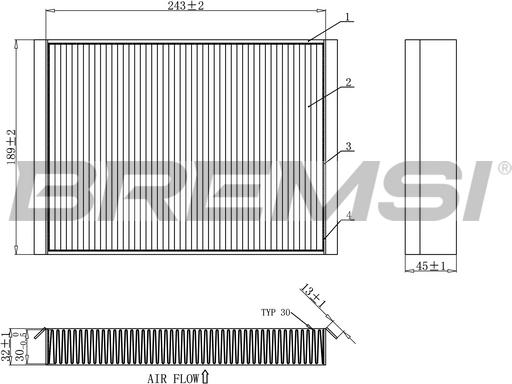 Bremsi FC0923C - Filtre, air de l'habitacle cwaw.fr