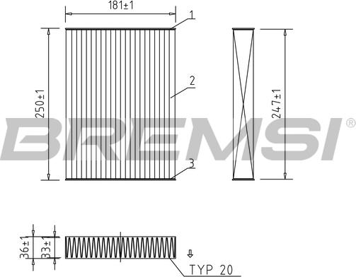 Bremsi FC0927C - Filtre, air de l'habitacle cwaw.fr