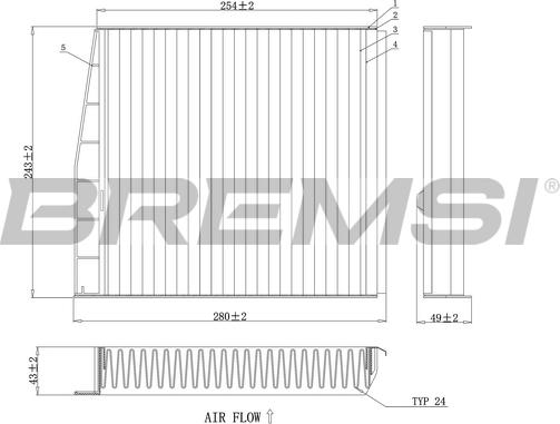 Bremsi FC0976C - Filtre, air de l'habitacle cwaw.fr