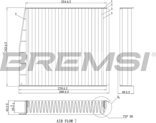 Bremsi FC0976 - Filtre, air de l'habitacle cwaw.fr