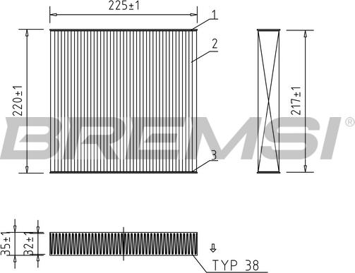 Bremsi FC0973 - Filtre, air de l'habitacle cwaw.fr