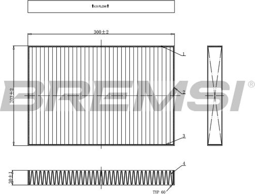 Bremsi FC0495 - Filtre, air de l'habitacle cwaw.fr