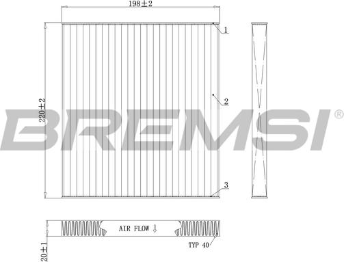 Bremsi FC0498 - Filtre, air de l'habitacle cwaw.fr