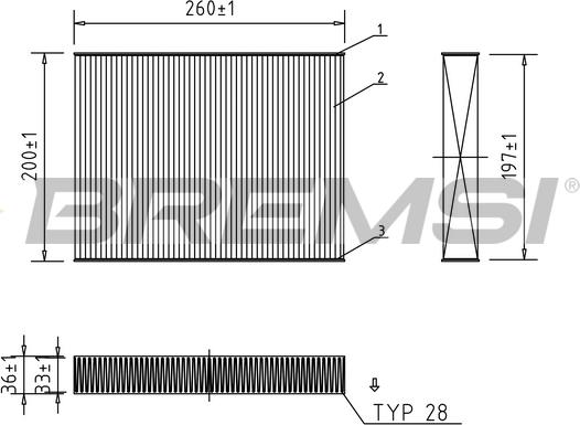 Bremsi FC0459A - Filtre, air de l'habitacle cwaw.fr