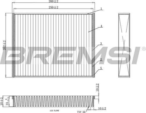 Bremsi FC0459 - Filtre, air de l'habitacle cwaw.fr