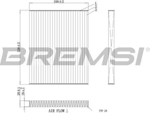 Bremsi FC0451A - Filtre, air de l'habitacle cwaw.fr