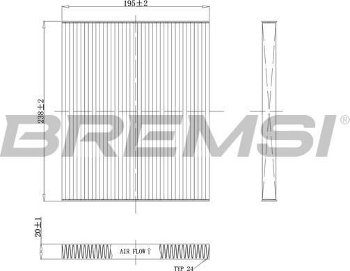 Bremsi FC0451C - Filtre, air de l'habitacle cwaw.fr