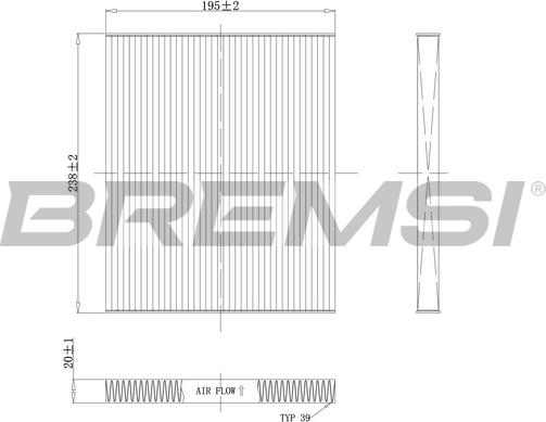 Bremsi FC0451 - Filtre, air de l'habitacle cwaw.fr