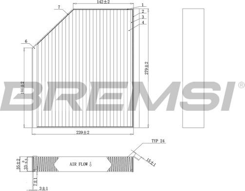 Bremsi FC0406A - Filtre, air de l'habitacle cwaw.fr